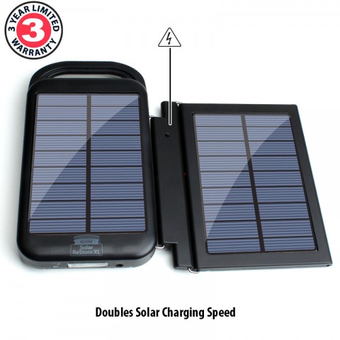 ADD-ON Solar Charging Panel Extensions for ReVIVE Series Solar ReStore XL - Black