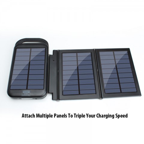 ADD-ON Solar Charging Panel Extensions for ReVIVE Series Solar ReStore XL - Black